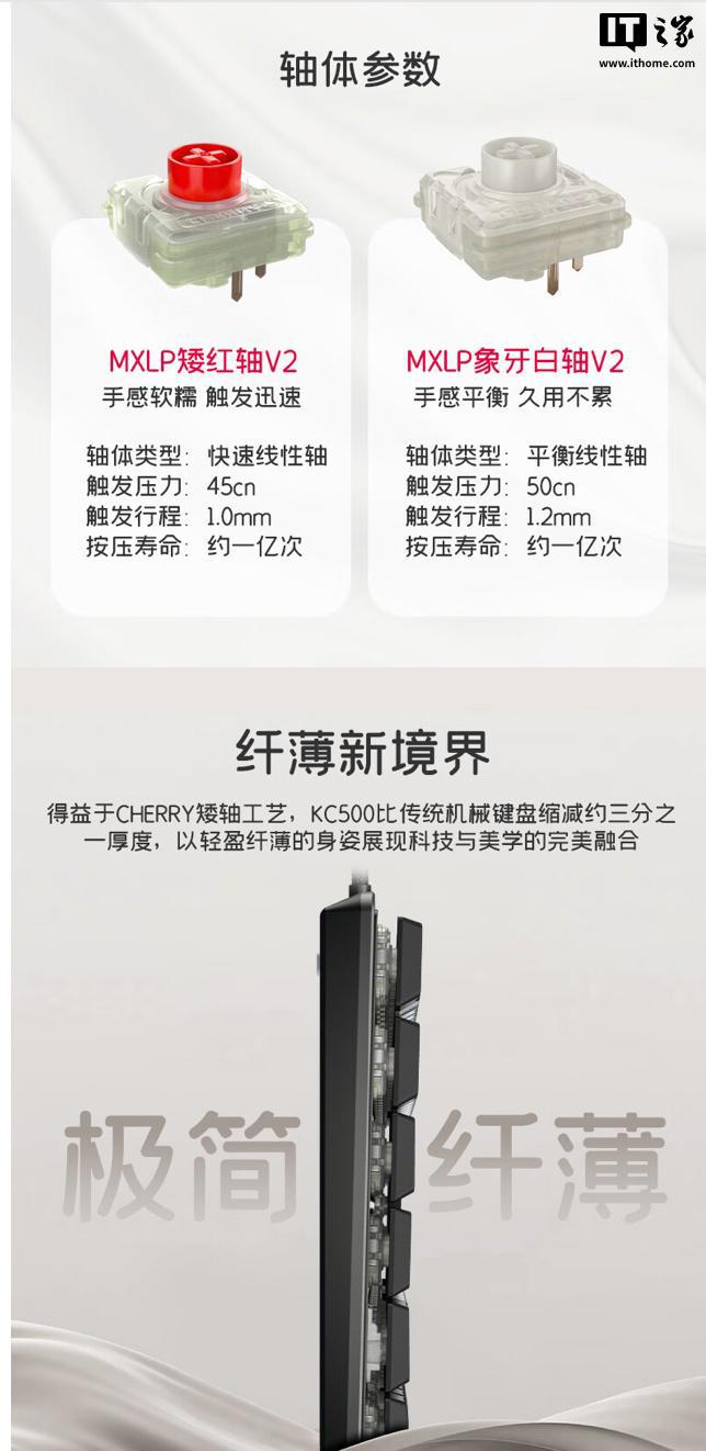 MX LP 系列机械键盘：双布局562 